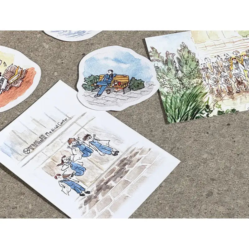 Resident Playbook x kimjourney - Postcard - eggiscoming - Postcard - Harumio