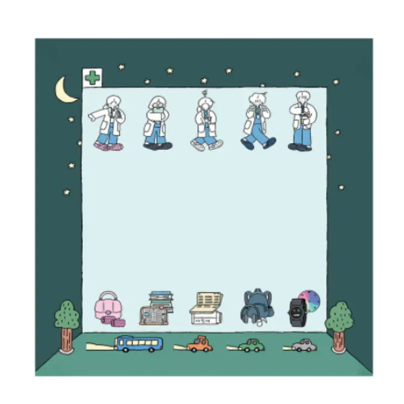 Resident Playbook x 5dock - Memo Pad (Remember Me) - eggiscoming - Memo Pad - Harumio