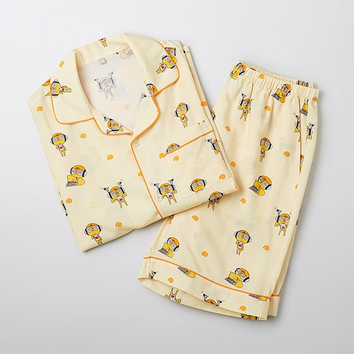 SPAO x Sergeant Frog Keroro - Short Sleeve Pajamas (Yellow)