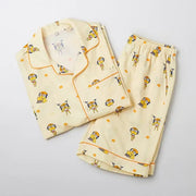 SPAO x Sergeant Frog Keroro - Short Sleeve Pajamas (Yellow) - SPAO - Pajamas - Harumio