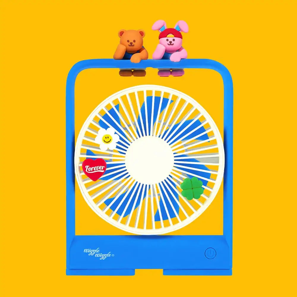 Wiggle Wiggle - Wiggle Friends Custom Desk Fan - Wiggle Wiggle - Desk Fan - Harumio