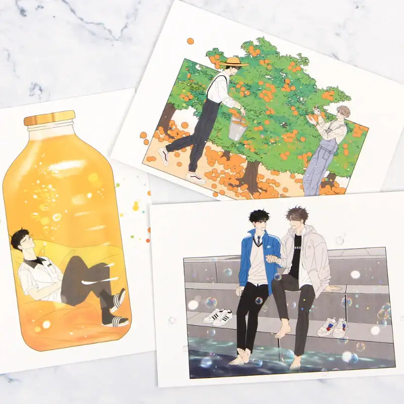 Serious Joke - Juicy Youth Postcard Set - Webtoon Shop - Postcards - Harumio