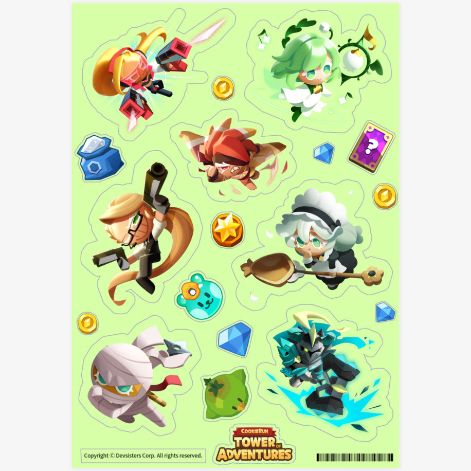 Cookie Run : Tower of Adventure - Wind Attribute Cookie Sticker Set - Marpple Shop - Sticker - Harumio