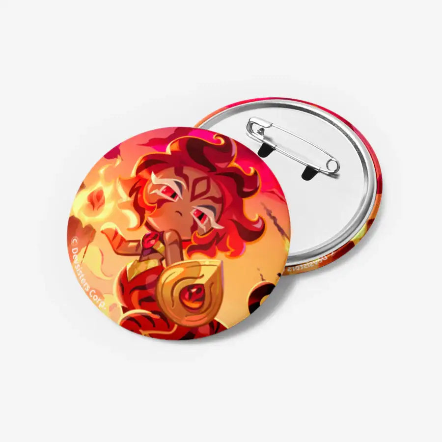 Cookie Run : Kingdom - Nutmeg Tiger Cookie Pin Button - Marpple Shop - Pin Button - Harumio