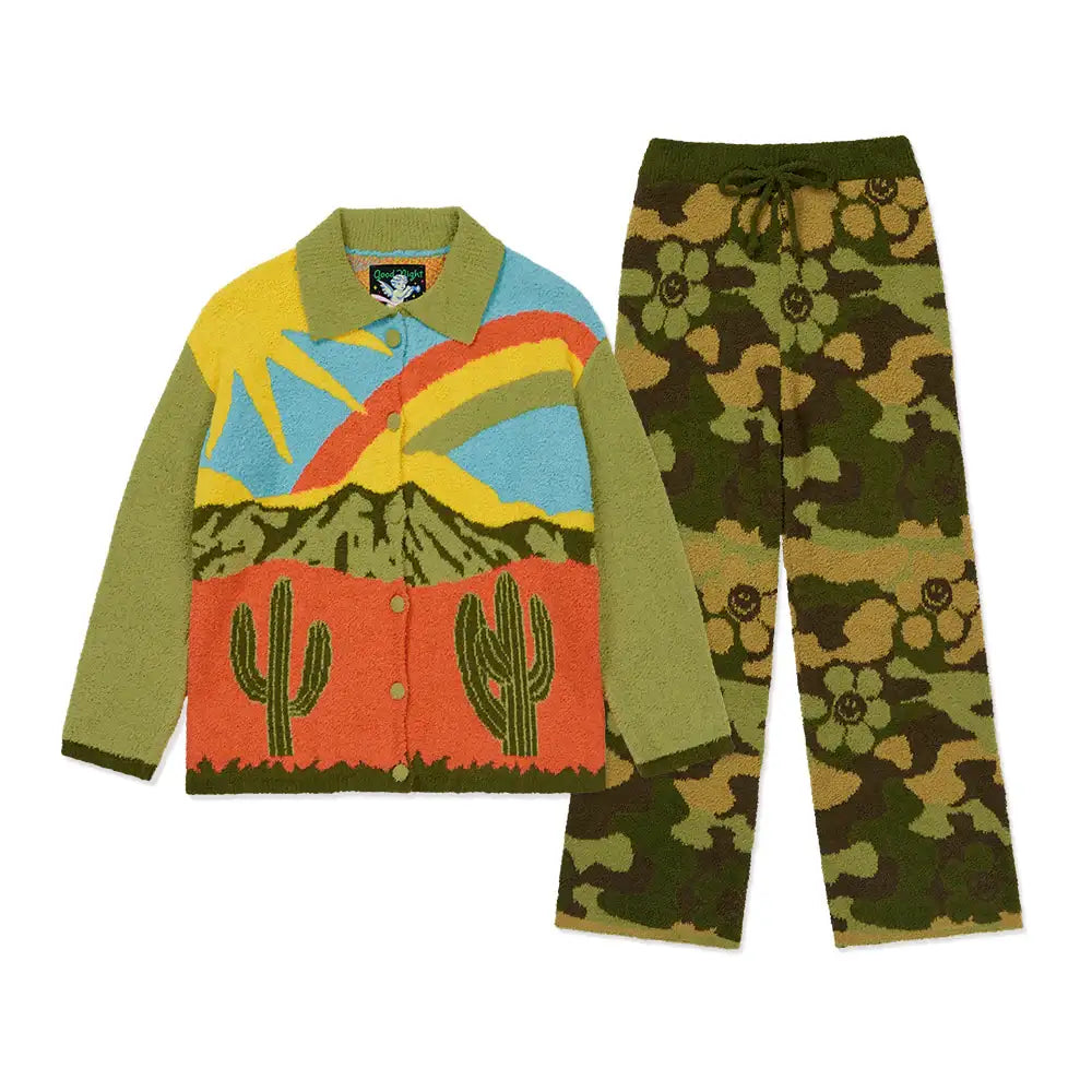 Wiggle Wiggle - Wild and Free Long Pajamas Set - Wiggle Wiggle - Clothing - Harumio