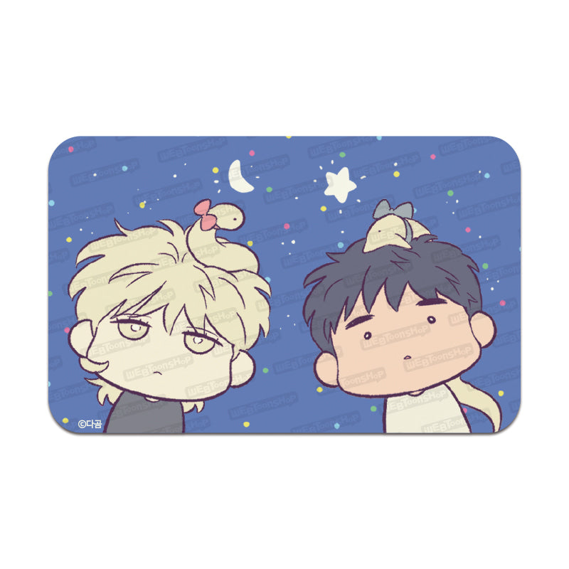 The Sacred Serpent's Seduction - Big Cut-Out Sticker Set (Angel Demon Set)