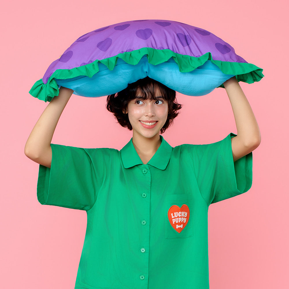 Wiggle Wiggle - Cooling Pillowcase (Lucky Puppy Purple)