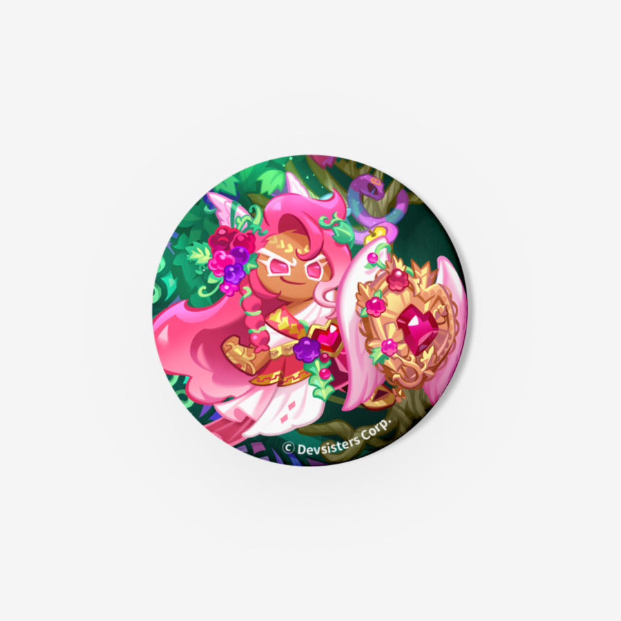 Cookie Run : Kingdom - Guardian Shield Hollyberry Cookie Pin Button - Marpple Shop - Pin Button - Harumio