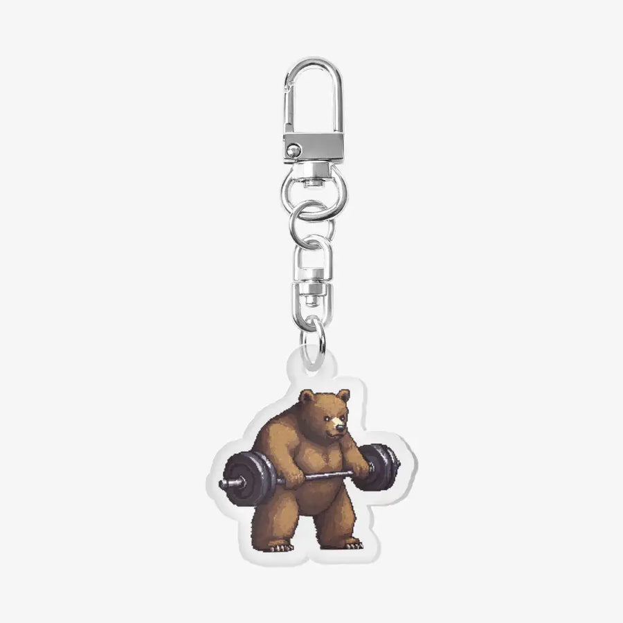 Gommossi - The Day at Gym Acrylic Keyring - Marpple Shop - Keyring - Harumio