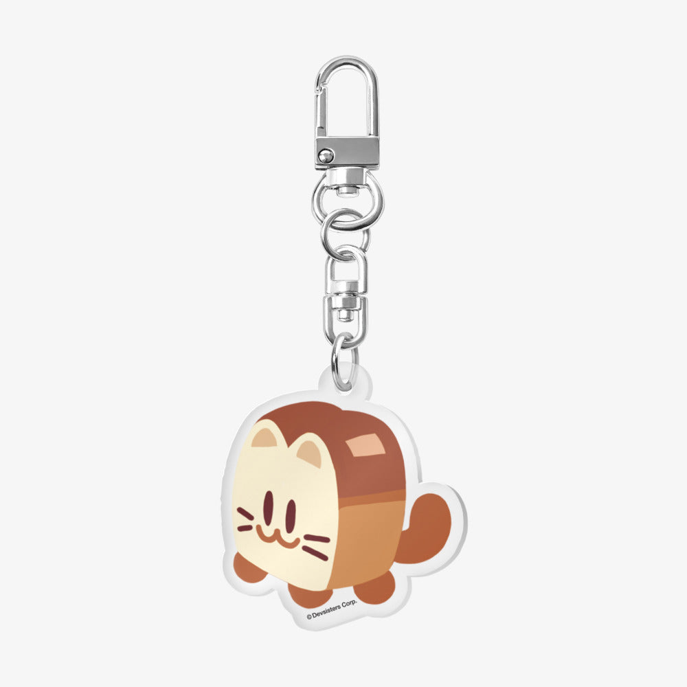 Cookie Run : Tower of Adventure - Bread Cat Acrylic Keyring - Marpple Shop - Acrylic Keyring - Harumio