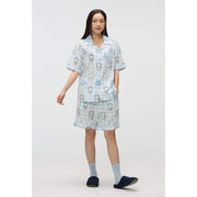 SPAO x Ganadi - Short Sleeve Pajamas Set (LIGHT BLUE) - SPAO - Pajamas - Harumio