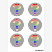 Shin Seung Wook - QUESTION Round Sticker - Marpple Shop - Sticker - Harumio