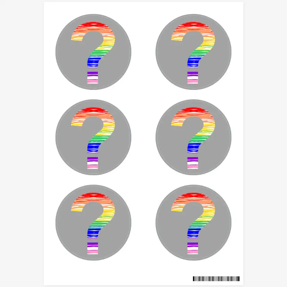Shin Seung Wook - QUESTION Round Sticker - Marpple Shop - Sticker - Harumio