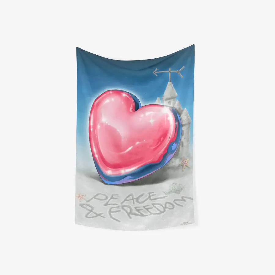 NOW IN PEACE Studio - Peace & Freedom Fabric Poster - Marpple Shop - Fabric Poster - Harumio