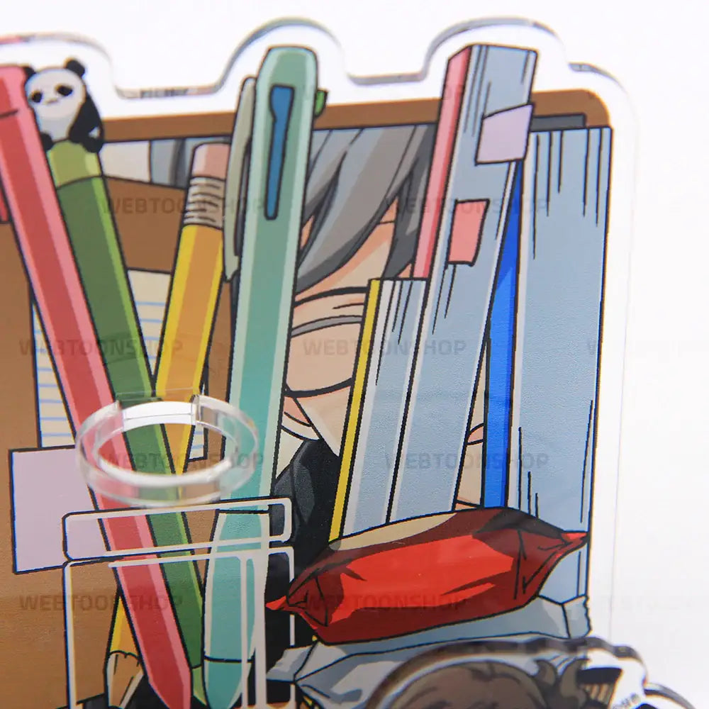 I Don't Want This Kind Of Hero - Acrylic Pen & Memo Holder - Webtoon Shop - Acrylic Keyring - Harumio