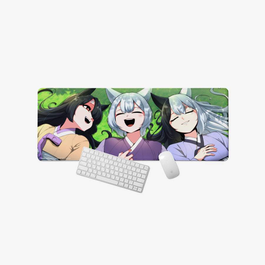 Fox Fox - The Fox Sisters Overlock Desk Pad - Marpple Shop - Desk Pad - Harumio