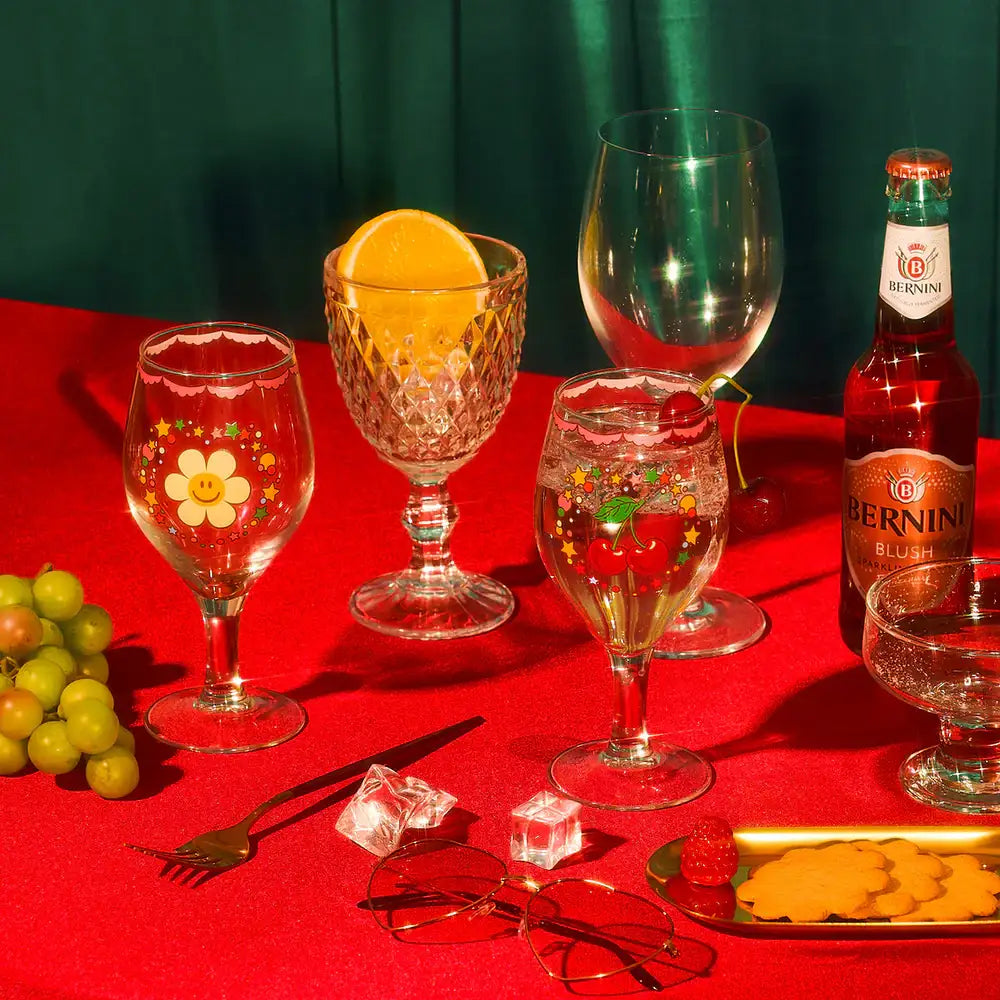 Wiggle Wiggle - Cherry and Bear Goblet Cup Set - Wiggle Wiggle - Home & Living, Accessories - Harumio