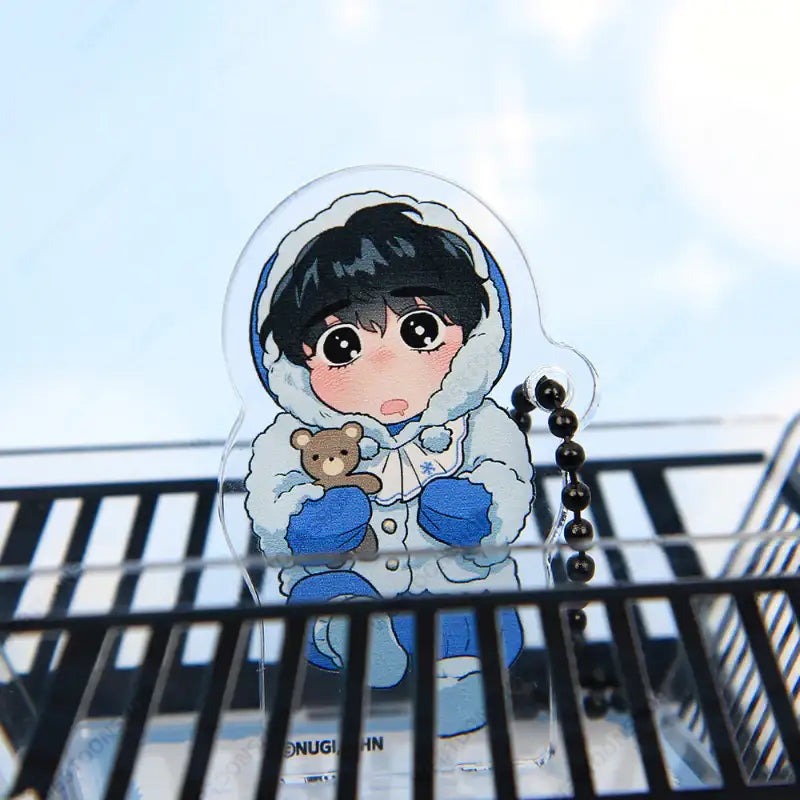 The Northern Duke Needs a Warm Hug - Rocking Crib Acrylic Stand + Charm Set - Webtoon Shop - Acrylic Stand - Harumio
