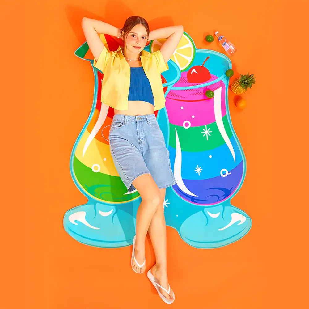 Wiggle Wiggle - Big Size Beach Towel - Wiggle Wiggle - Beach Towel - Harumio