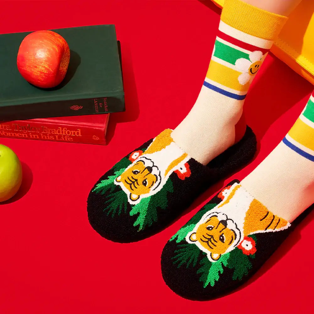 Wiggle Wiggle - Tiger Terry Home Slippers - Wiggle Wiggle - Slipper - Harumio