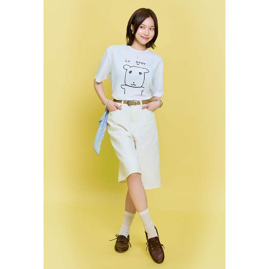 SPAO x Ganadi - Short Sleeve T-Shirt (Hugging) - SPAO - T-Shirt - Harumio