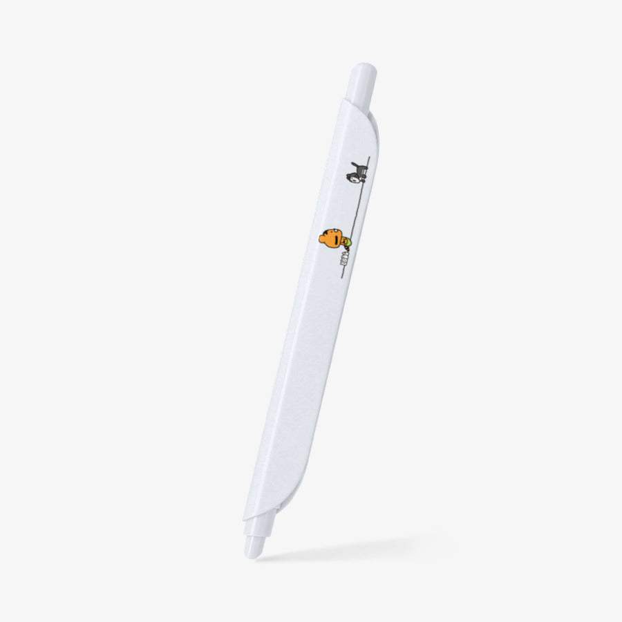 Timid Tiger Coco - White Regular Clip Pen - Marpple Shop - Clip Pen - Harumio