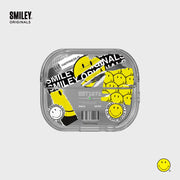 SLBS - Smiley Gray Pattern Clear Cover (Galaxy Buds3 Pro) - SLBS - Buds Case - Harumio