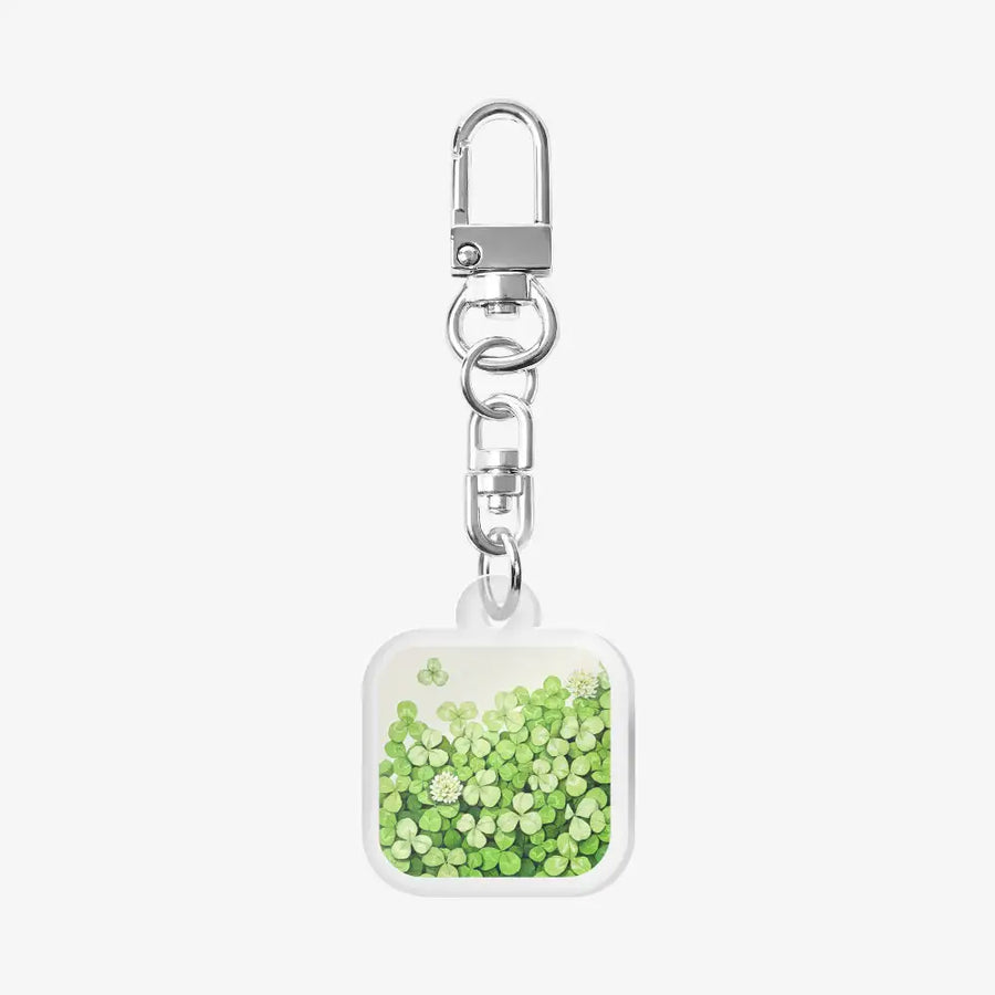 intomyplanet77 - Happy Clover Acrylic Keyring - Marpple Shop - Keyring - Harumio