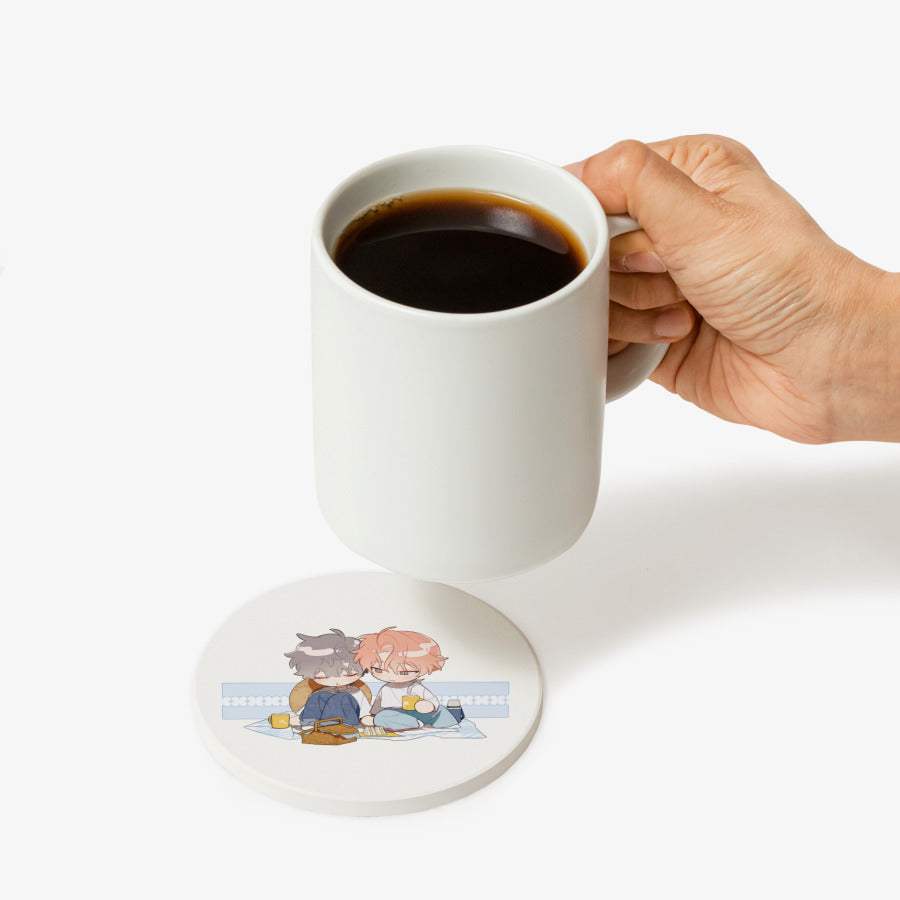 Flowers in the Garden - Garden Flower Diatomaceous Earth Cup Coaster