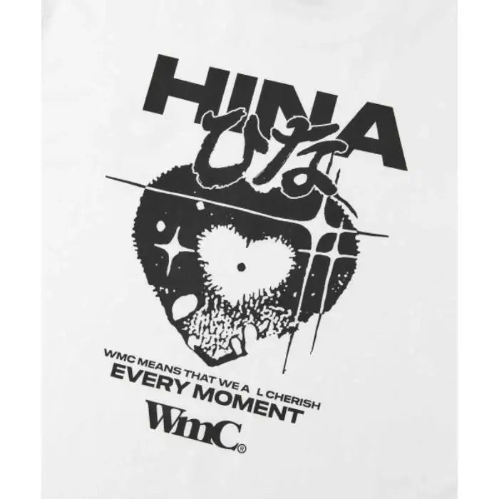 WMC x QWER Hina - Heart Eyes Short Sleeve T-Shirt - WMC x QWER Hina - T-Shirt - Harumio