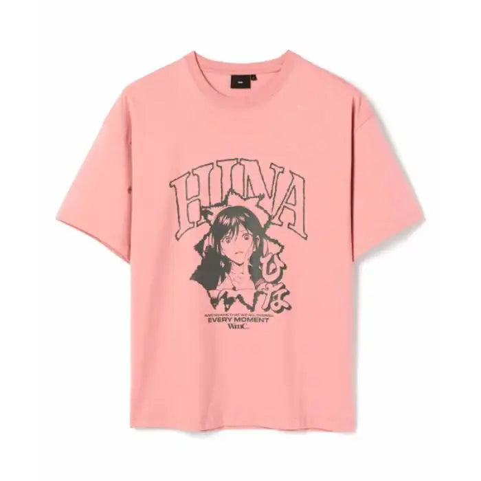 WMC x QWER Hina - Hina Arch Short Sleeve T-Shirt - WMC x QWER Hina - T-Shirt - Harumio