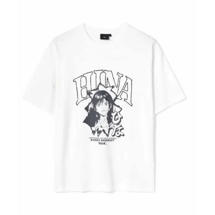 WMC x QWER Hina - Hina Arch Short Sleeve T-Shirt - WMC x QWER Hina - T-Shirt - Harumio