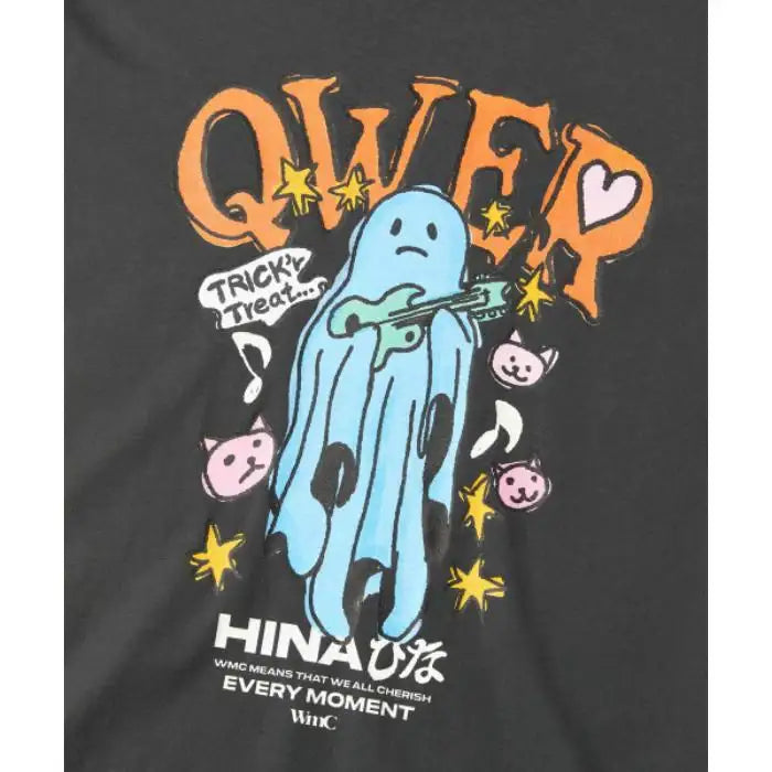 WMC x QWER Hina - Ghost Short Sleeve T-Shirt - WMC x QWER Hina - T-Shirt - Harumio