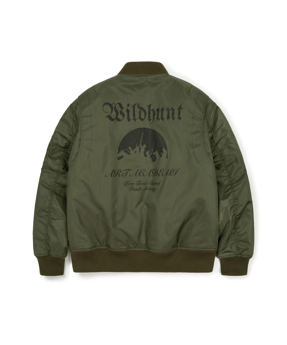 Blue Archive x Discus Athletic - Wild Hunt Flight Jacket Khaki