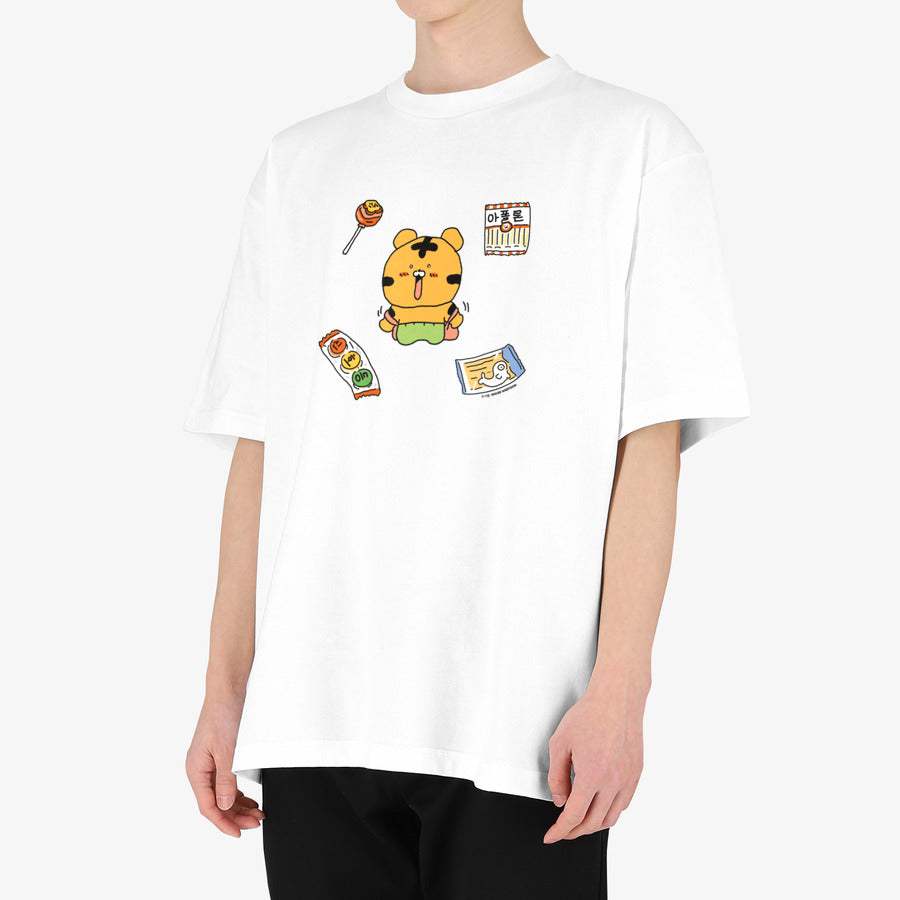 Timid Tiger Coco - Coco in Shock Premium Cotton Adult T-shirt - Marpple Shop - T-Shirt - Harumio