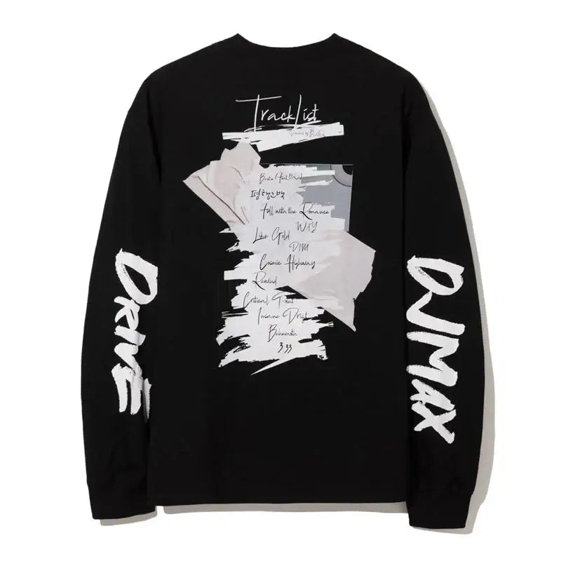 DJMAX - Drive Long Sleeve Tee - White/ Black - DJMAX - Long Sleeve Tee - Harumio