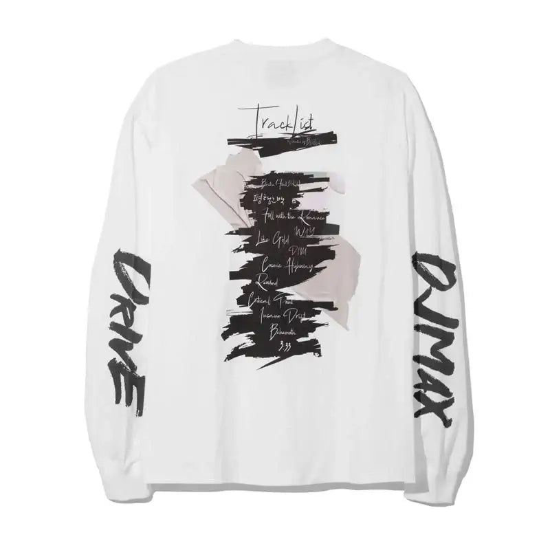 DJMAX - Drive Long Sleeve Tee - White/ Black - DJMAX - Long Sleeve Tee - Harumio