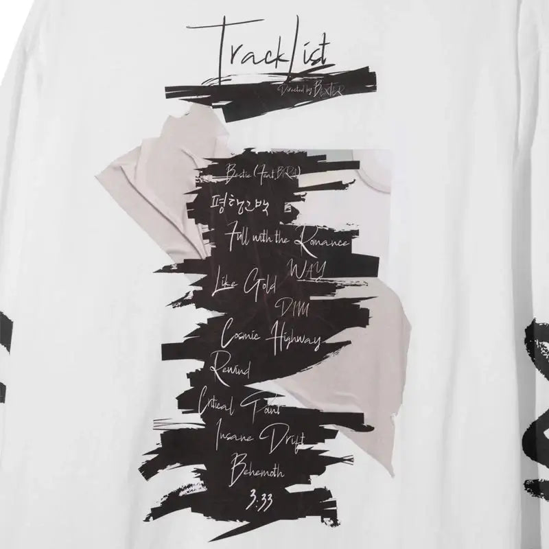 DJMAX - Drive Long Sleeve Tee - White/ Black - DJMAX - Long Sleeve Tee - Harumio