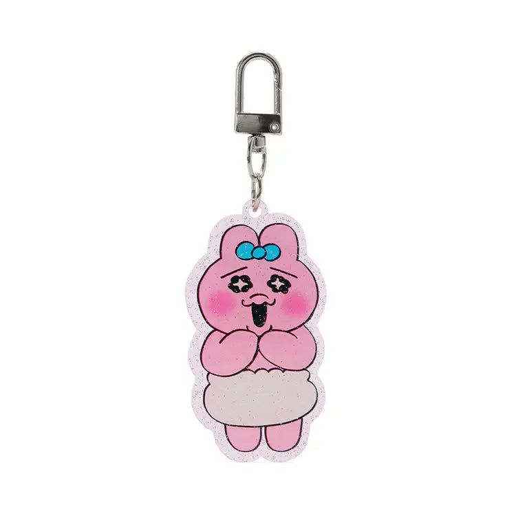 Kakao Friends - Punkyu Rabbit Happy Body Keyring - Kakao Friends - Acrylic Keyring - Harumio