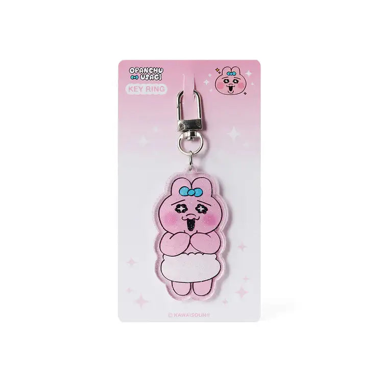 Kakao Friends - Punkyu Rabbit Happy Body Keyring - Kakao Friends - Acrylic Keyring - Harumio