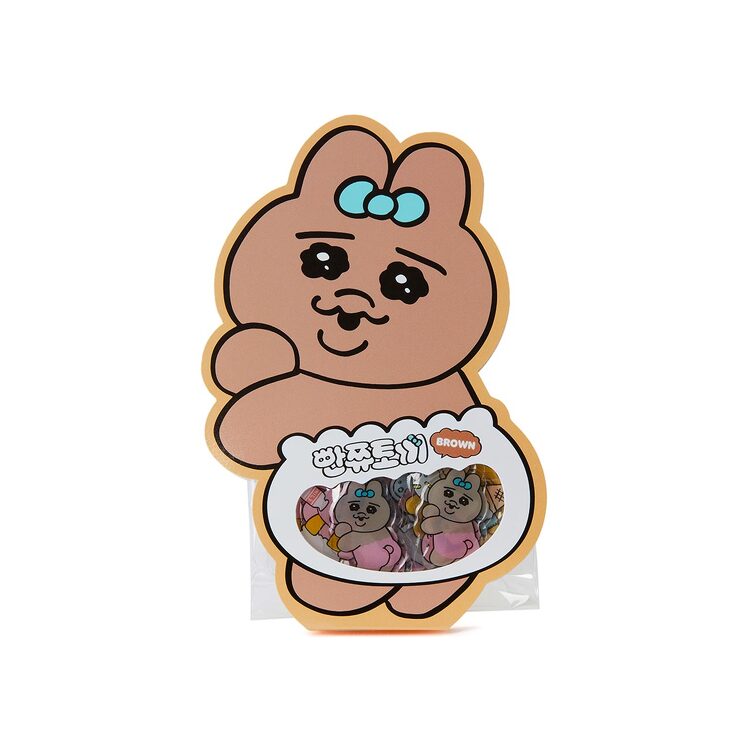 Kakao Friends - Punkyu Rabbit Brown Sticker