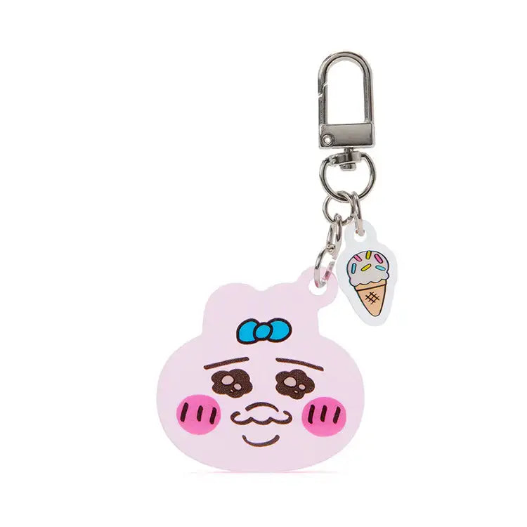 Kakao Friends - Punkyu Rabbit Ice Cream Face Keyring - Kakao Friends - Acrylic Keyring - Harumio