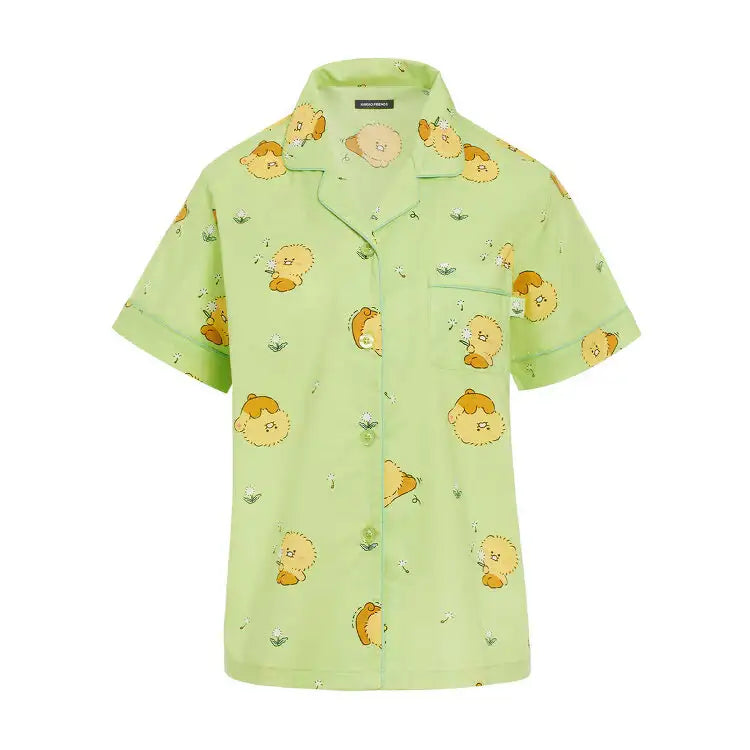 Kakao Friends - Choonsik Hairy Day Women's Top and Bottom Pajamas - Kakao Friends - Home & Living, Accessories - Harumio
