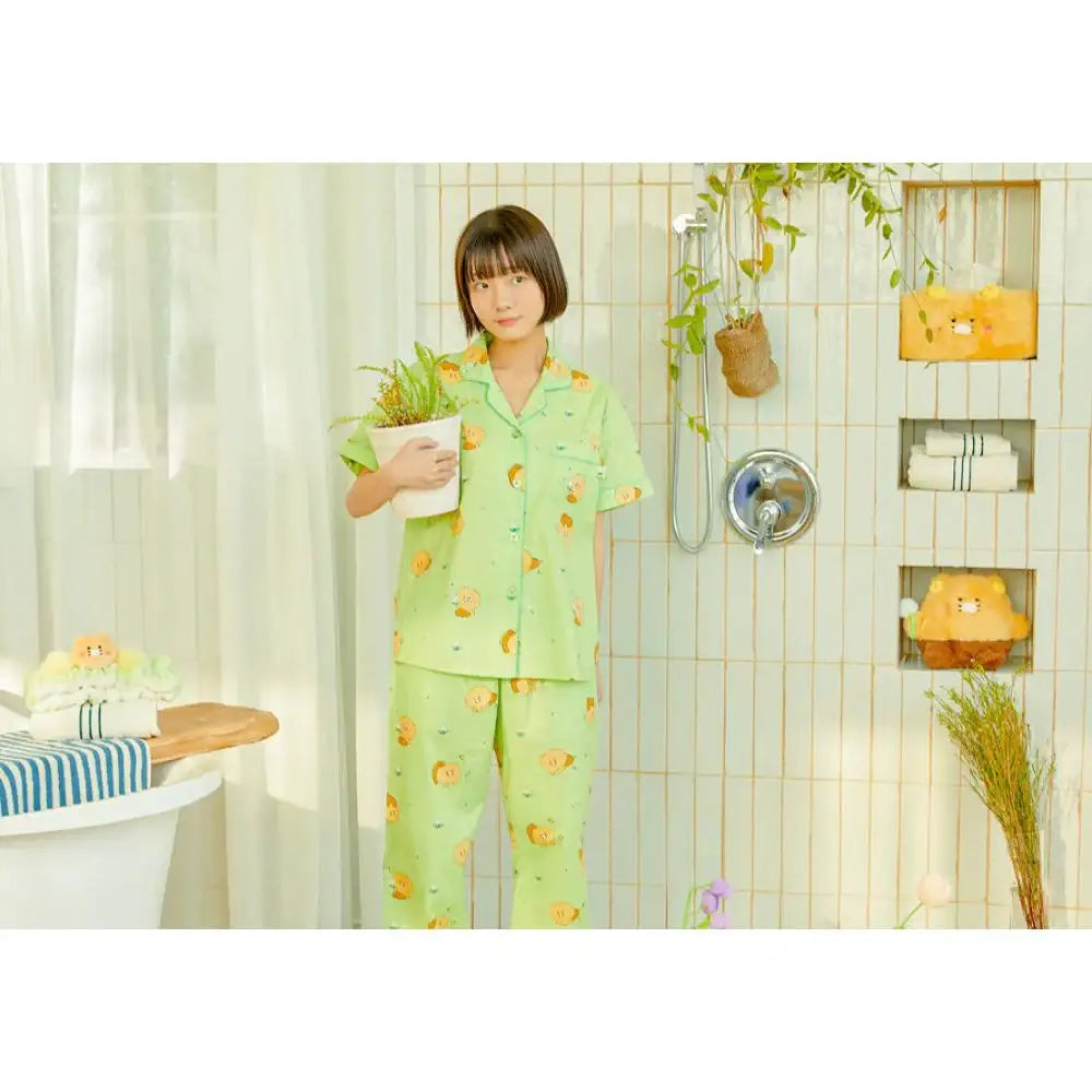 Kakao Friends - Choonsik Hairy Day Women's Top and Bottom Pajamas - Kakao Friends - Home & Living, Accessories - Harumio