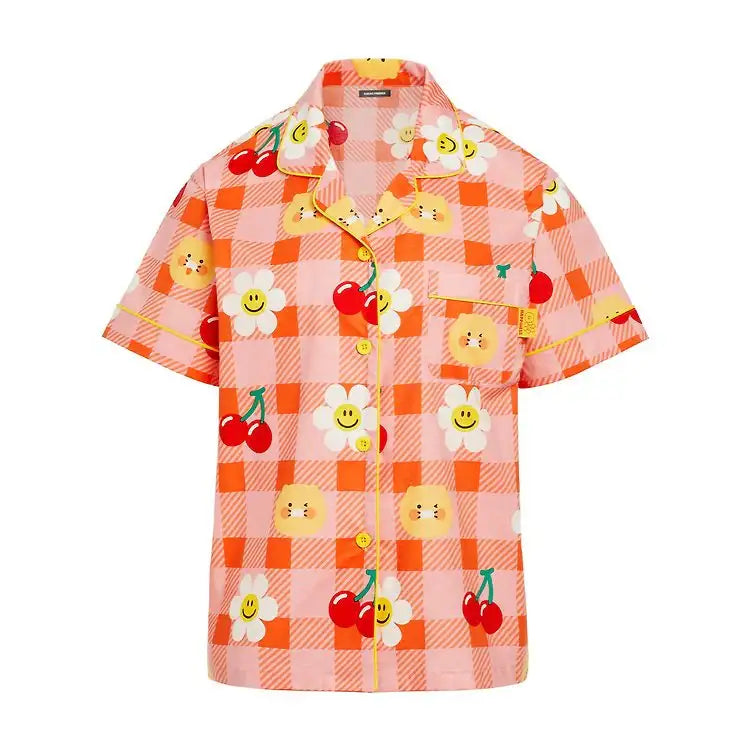 Kakao Friends x Wiggle Wiggle - Choonsik Cherry Flower Pyjamas Set - Kakao Friends - Home & Living, Accessories - Harumio