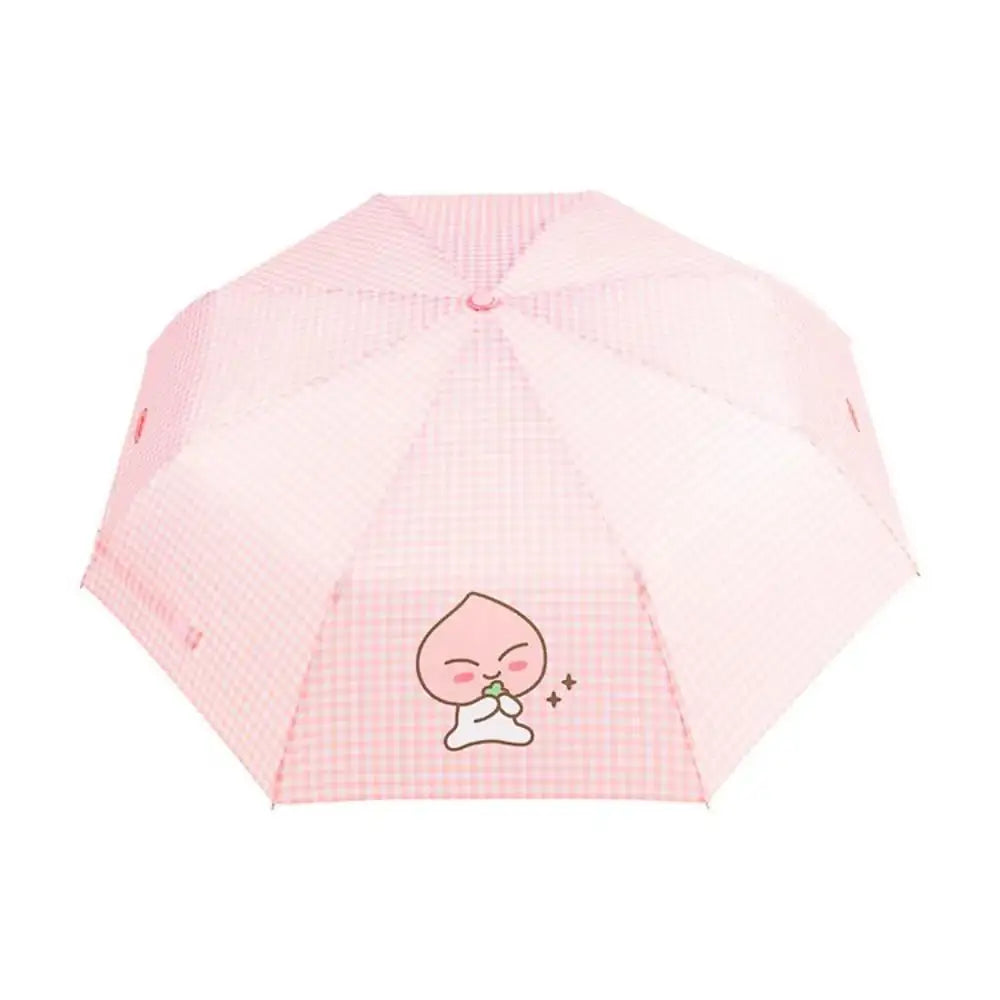 Kakao Friends - Choonsik Check Pattern 3-stage Manual Umbrella - Kakao Friends - Umbrella - Harumio