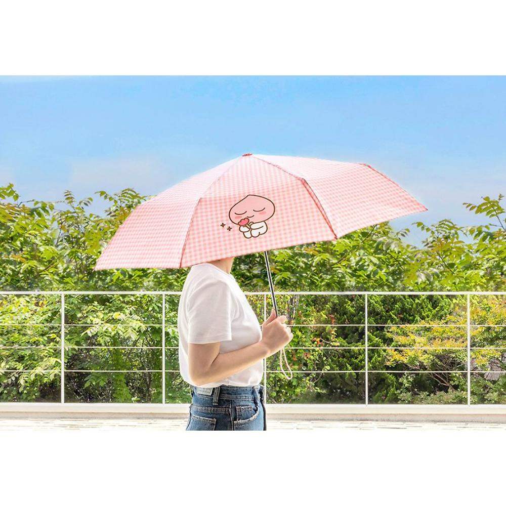 Kakao Friends - Choonsik Check Pattern 3-stage Manual Umbrella - Kakao Friends - Umbrella - Harumio