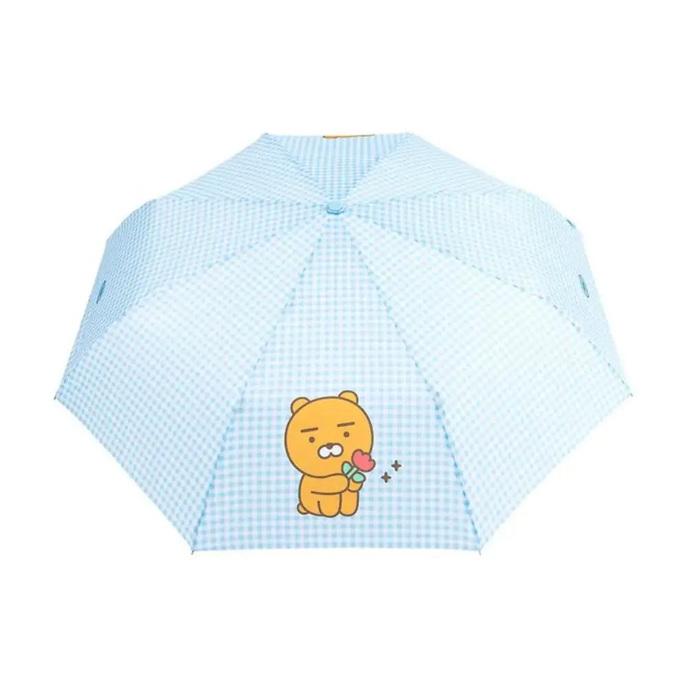 Kakao Friends - Choonsik Check Pattern 3-stage Manual Umbrella - Kakao Friends - Umbrella - Harumio