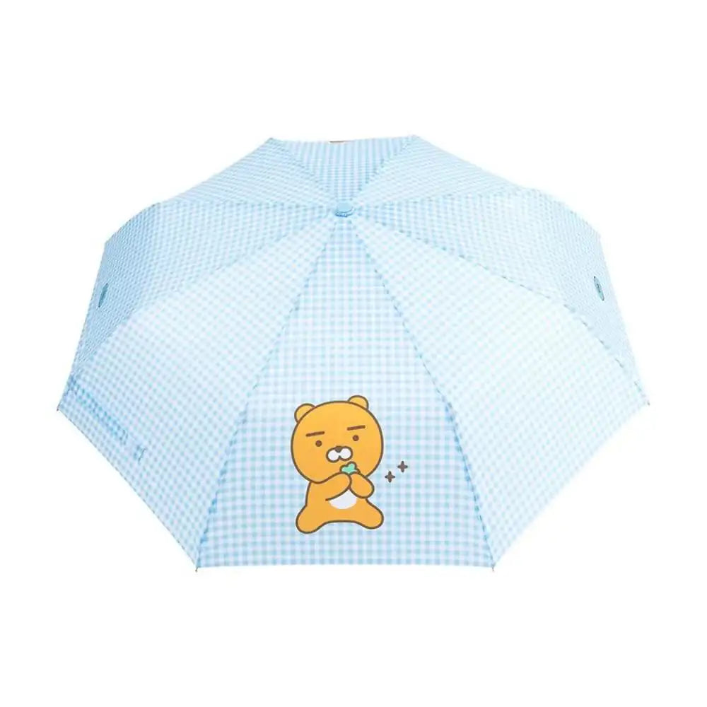 Kakao Friends - Choonsik Check Pattern 3-stage Manual Umbrella - Kakao Friends - Umbrella - Harumio