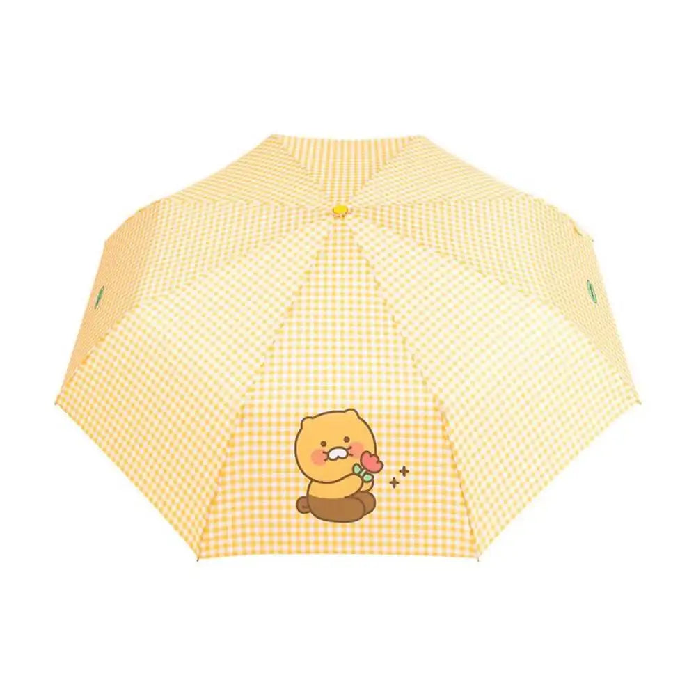 Kakao Friends - Choonsik Check Pattern 3-stage Manual Umbrella - Kakao Friends - Umbrella - Harumio